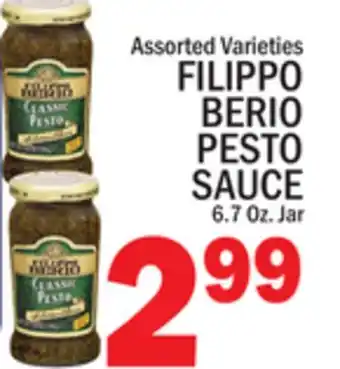 C Town FILIPPO BERIO PESTO SAUCE offer