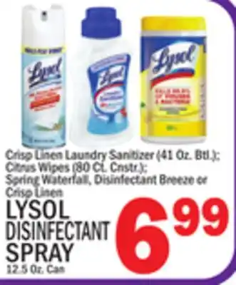 C Town LYSOL DISINFECTANT SPRAY 12.5 Oz. Can offer