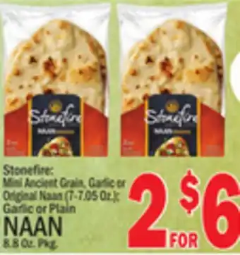 C Town STONEFIRE Plain NAAN 8.8 Oz. Pkg offer