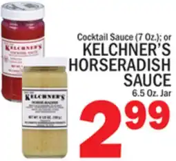 C Town KELCHNER'S HORSERADISH SAUCE 6.5 Oz Jar offer