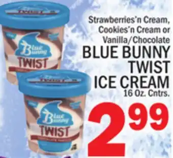 C Town BLUE BUNNY TWIST ICE CREAM offer