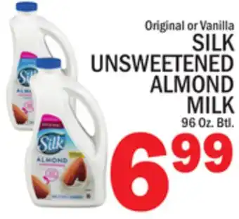 C Town SILK UNSWEETENED ALMOND MILK offer