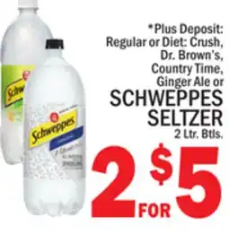 C Town SCHWEPPES SELTZER offer