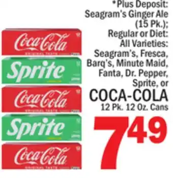 C Town COCA-COLA 12 Pk. Oz offer