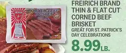 Kings Food Markets FREIRICH BRAND THIN & FLAT CUT CORNED BEEF BRISKET offer