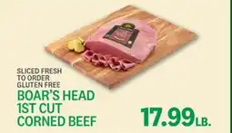 Kings Food Markets BOAR'S HEAD 1ST CUT CORNED BEEF offer