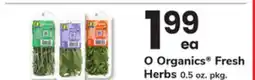 ACME O Organics Fresh Herbs offer