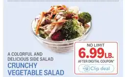 Kings Food Markets CRUNCHY VEGETABLE SALAD offer