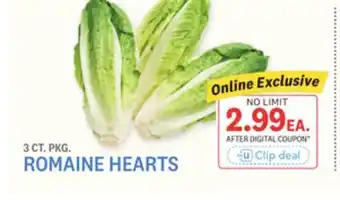 Kings Food Markets ROMAINE HEARTS offer