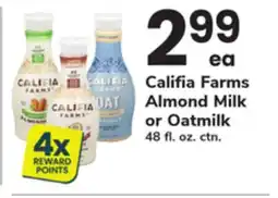 ACME Califia Farms Almond Milk or Oatmilk offer