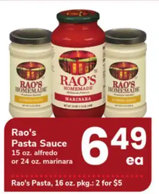 ACME Rao's Pasta Sauce offer