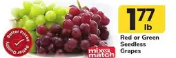 ACME Red or Green Seedless Grapes offer