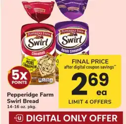 ACME Pepperidge Farm Swirl Bread offer