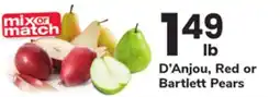 ACME D'Anjou, Red or Bartlett Pears offer