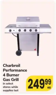 ACME Charbroil Performance 4 Burner Gas Grill offer