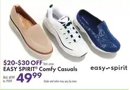 Boscov's EASY SPIRIT Comfy Casuals offer