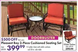 Boscov's Pleasant Bay 3-Piece Cushioned Seating Set offer