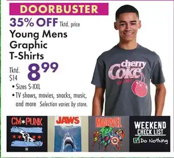 Boscov's Young Mens Graphic T-Shirts offer