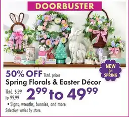 Boscov's Spring Florals & Easter Décor offer