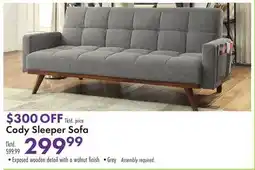 Boscov's Cody Sleeper Sofa offer