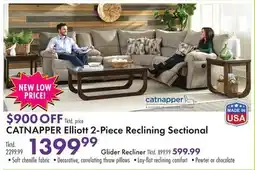 Boscov's CATNAPPER Elliott 2-Piece Reclining Sectional offer