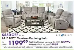 Boscov's LA-Z-BOY Morrison Reclining Sofa offer