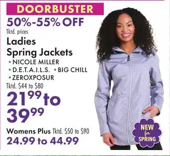 Boscov's Ladies Spring Jackets offer