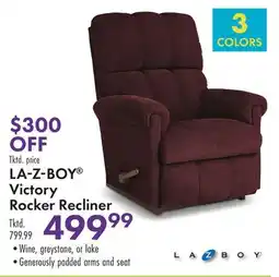 Boscov's LAZBOY Victory Rocker Recliner offer