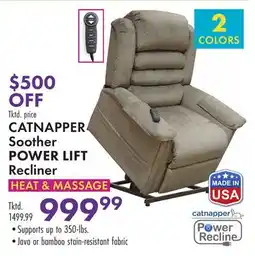 Boscov's CATNAPPER Soother POWER LIFT Recliner offer