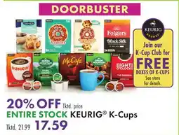 Boscov's ENTIRE STOCK KEURIG K-Cups offer