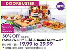 Boscov's FARBERWARE Build-A-Board Serveware offer