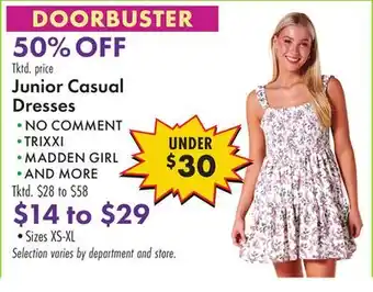 Boscov's Junior Casual Dresses offer