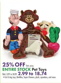 Boscov's ENTIRE STOCK Pet Toys offer