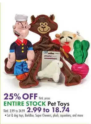 Boscov's ENTIRE STOCK Pet Toys offer