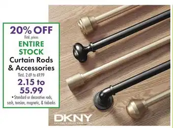 Boscov's ENTIRE STOCK Curtain Rods & Accessories offer