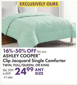 Boscov's ASHLEY COOPER Clip Jacquard Single Comforter offer