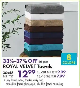 Boscov's ROYAL VELVET Towels offer