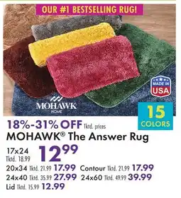 Boscov's MOHAWK The Answer Rug offer