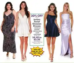 Boscov's Juniors Social Occasion Dresses offer