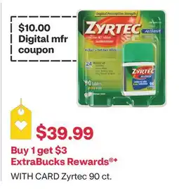 CVS Zyrtec 90 ct offer