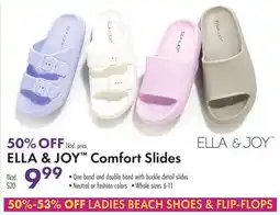 Boscov's ELLA & JOY Comfort Slides offer