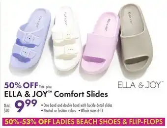 Boscov's ELLA & JOY Comfort Slides offer