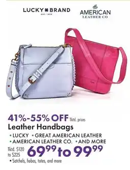 Boscov's Leather Handbags offer