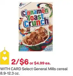 CVS Select General Mills cereal 8.9-12.3 oz offer