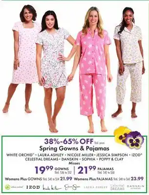 Boscov's Spring Gowns & Pajamas offer