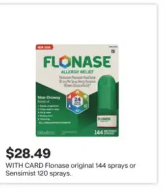 CVS Flonase original 144 sprays or Sensimist 120 sprays offer