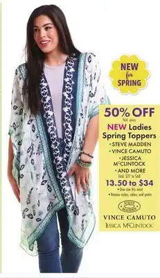 Boscov's NEW Ladies Spring Toppers offer