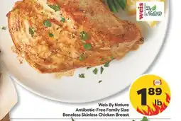 Weis Markets Weis By Nature Antibotic-Free Family Size Boneless Skinless Chicken Breast offer