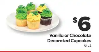 Weis Markets Vanilla or Chocolate Decorated Cupcakes offer