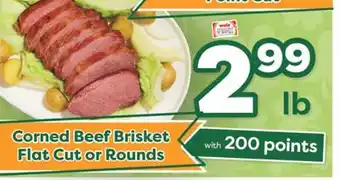 Weis Markets Corned Beef Brisket Flat Cut or Rounds offer